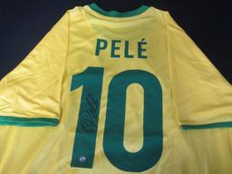 Pele Signed Jersey Certified w COA