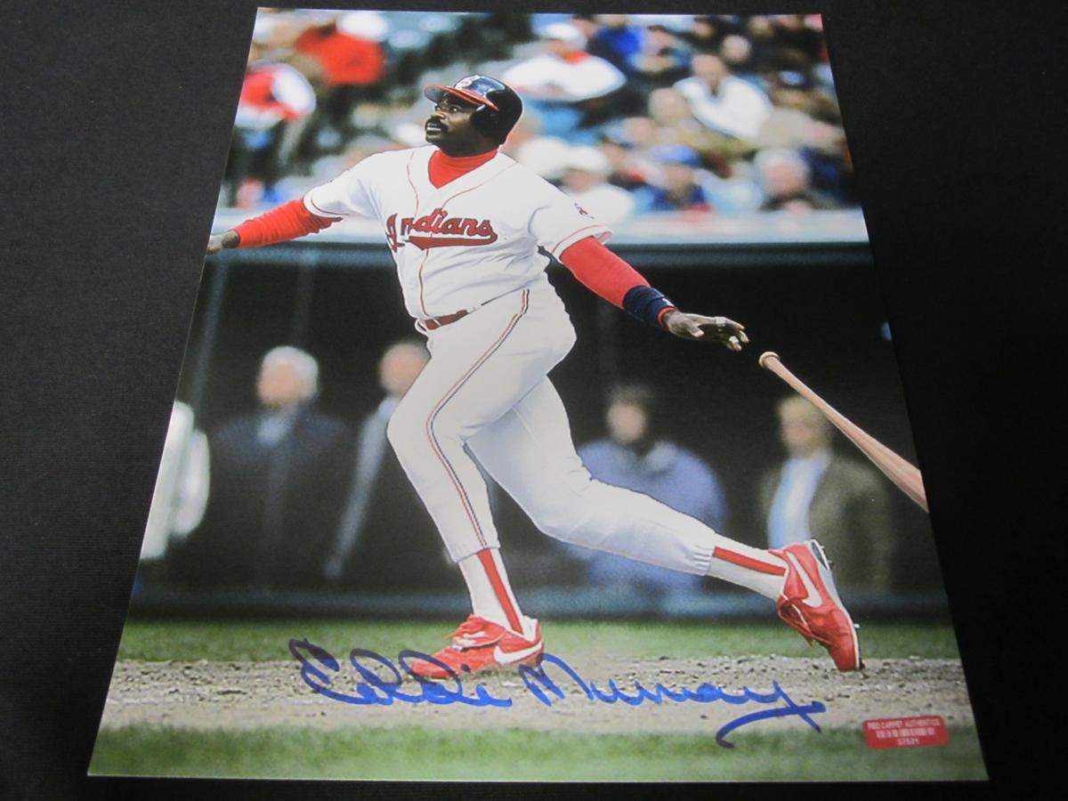 Eddie Murray Cleveland Indians Signed 8x10 Photo Certified w COA