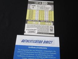 Larry Bird Boston Celtics Signed Card Certified w COA