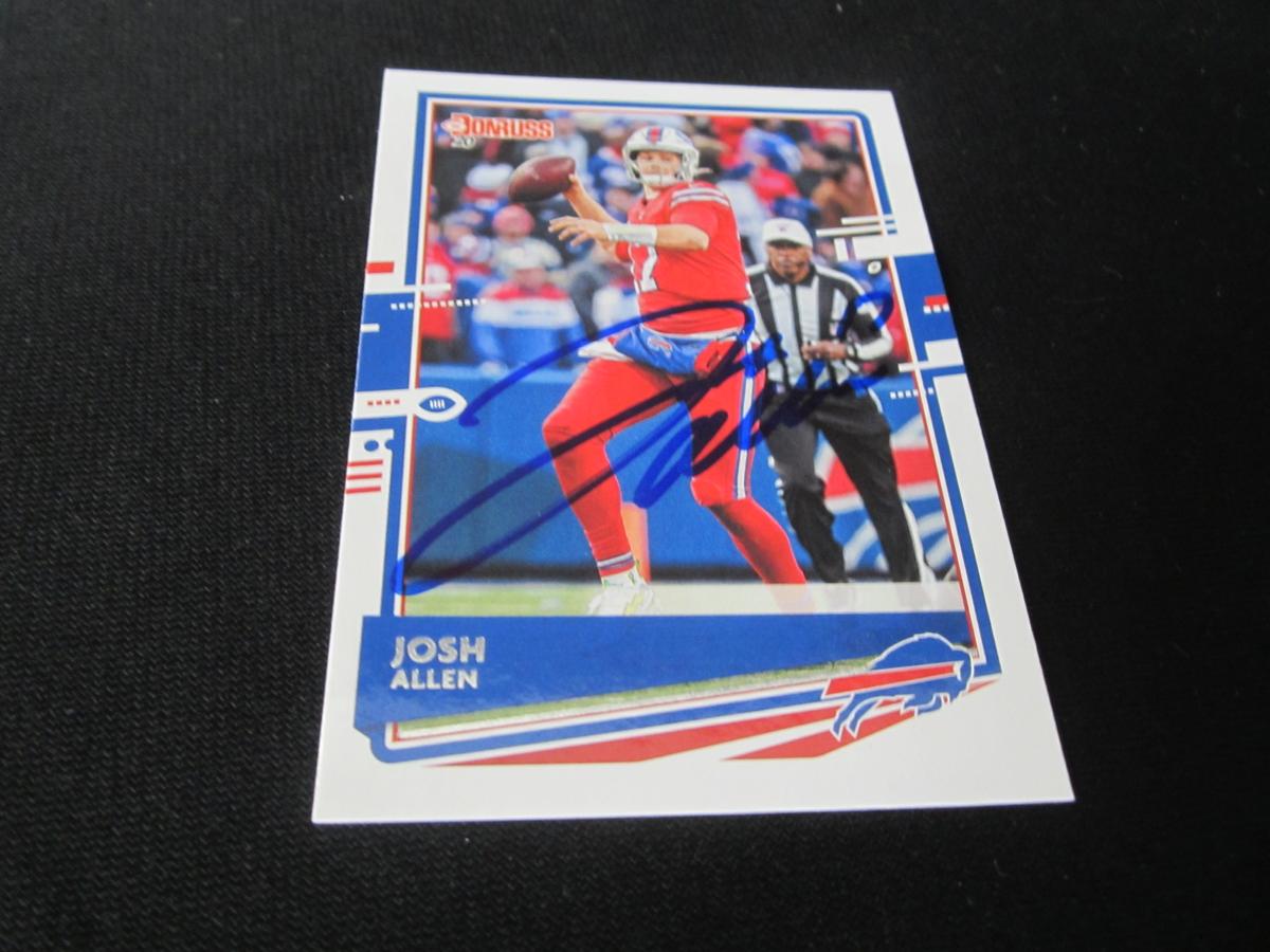 Josh Allen Buffalo Bills Signed Card Certified w COA