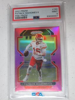 2021 Prizm Patrick Mahomes Pink Prizm #190 MT 9 PSA