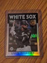 2021 Topps Chrome LUIS ROBERT 35th Anniversary SILVER Refractor 86bc-21