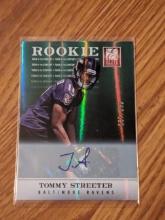 237/399 SP Tommy Streeter 2012 Elite #173 RC green sp