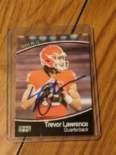 Trevor Lawrence RC autographed card w/coa