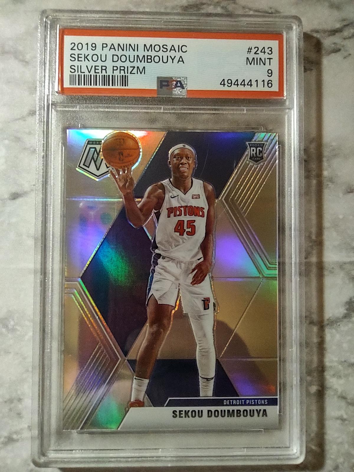 2019 Mosaic Silver Sekou Doumbouya PSA 9 Rookie