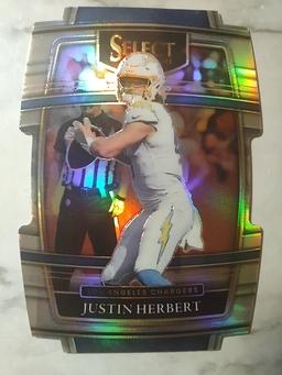 2021 Select Diecut Silver Justin Herbert #19