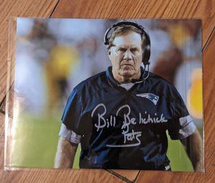 Bill Bell belichick facsimile autographed photo