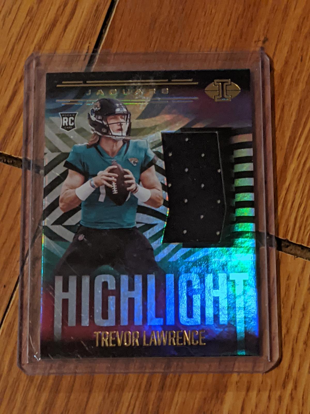 2021 Panini Illusions - Highlight Swatches #HS-TL Trevor Lawrence (MEM, RC)