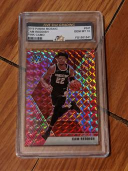 Cam Reddish 2019 Panini Mosaic GEM MT 10 Fivestar Grading Graded pink camo prizm