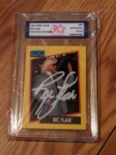 Ric Flair 1991 Impel WCW auto authenticated by Fivestar Grading Graded