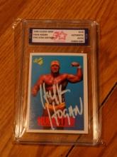 Hulk Hogan 1990 Classic WWF auto authenticated by Fivestar Grading Graded