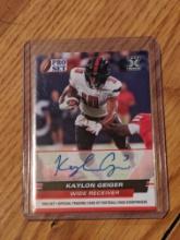 2022 Leaf Pro Set PSA-KG2 Kaylon Geiger Rookie Auto Red Heading Insert