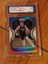 Luka Doncic 2020 Panini Prizm Mint 9 Fivestar Grading Graded Red/White/Blue prizm