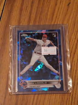 2022 Topps Chrome Update Sapphire Edition Nick Lodolo RC Rookie Card Reds