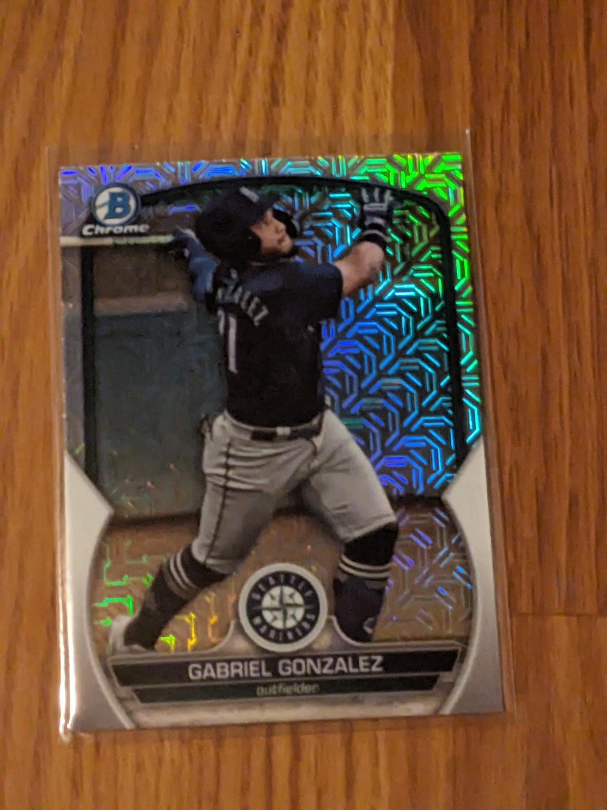 2023 Bowman Chrome #BCP-213 Gabriel Gonzalez Chrome Prospects Mojo Refractor