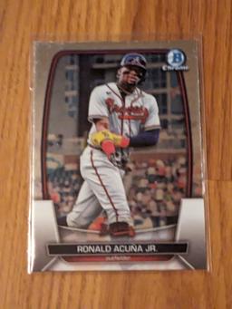 2023 Bowman Chrome #93 Ronald Acuna Jr Atlanta Braves NL MVP