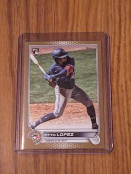 1410/2020 SP 2022 Topps Series 2 Otto Lopez Rc Gold Refractor