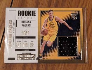 2017-18 Panini Contenders Rookie Ticket Swatches TJ Leaf #RTS-16 Rookie RC