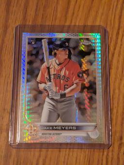 Jake Meyers 2022 Topps Chrome #114 ROOKIE RC SILVER HYPER PRISM REFRACTOR ASTROS