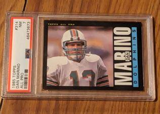 Dan Marino 1985 Topps NM 7 PSA Graded all pro