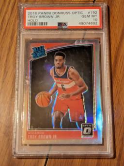 Troy Brown JR 2018 Donruss Optic GEM MT 10 PSA GRADED holo SP Rated Rookie