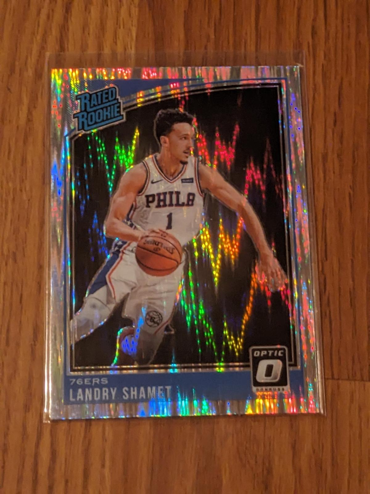 2018 Panini Donruss Optic Rated Rookies Shock Prizm Landry Shamet #158 Rookie RC