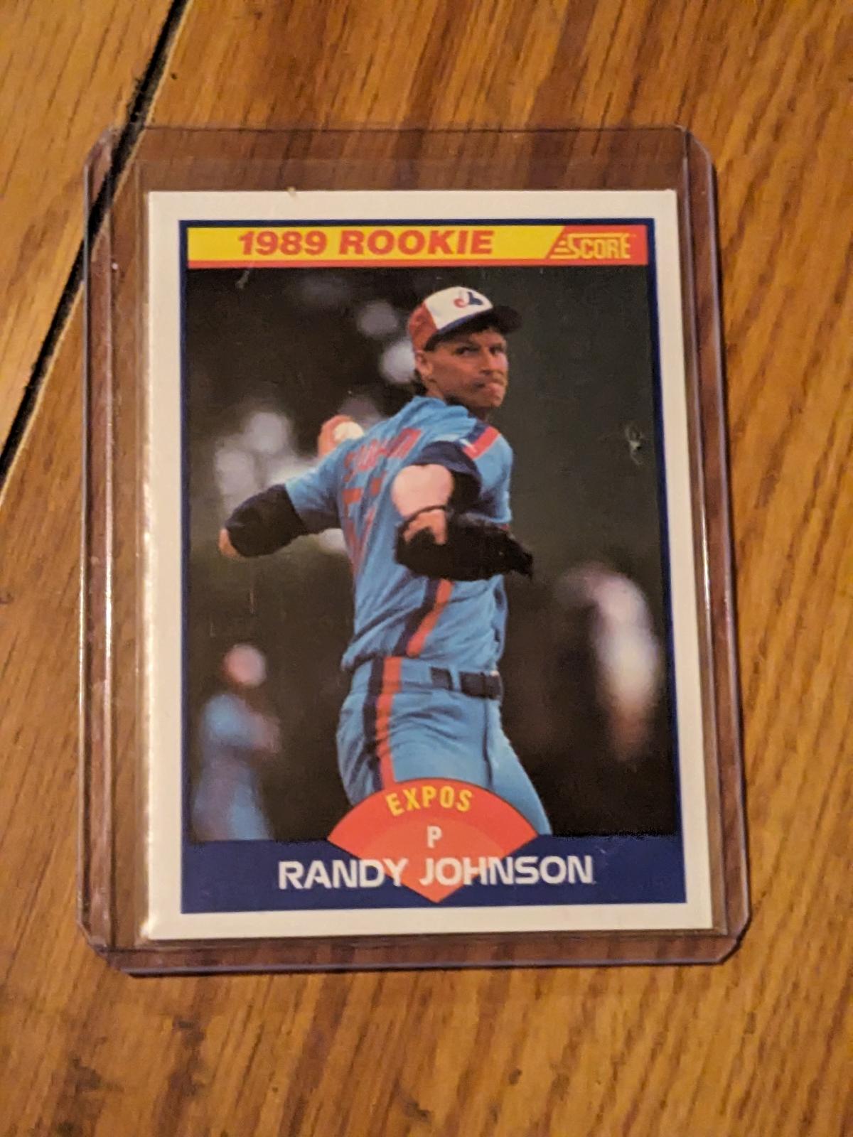 1989 Score Randy Johnson RC #645 Montreal Expos