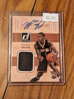 JOE YOUNG 2015/16 DONRUSS ROOKIE PATCH AUTOGRAPH AUTO