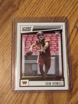 Sam Howell Rookie Card RC 2022 Panini Score Football #304 Washington Commanders