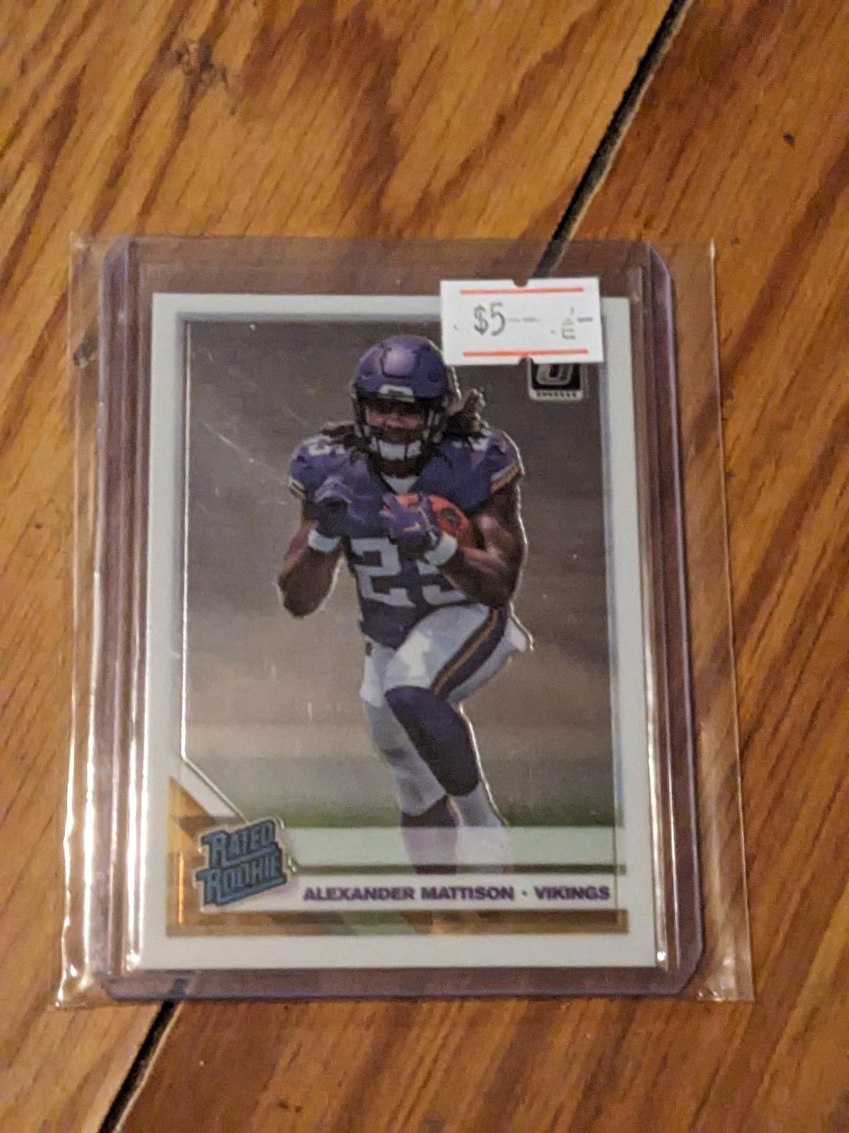 Alexander Mattison 2019 Donruss Optic Rated Rookie