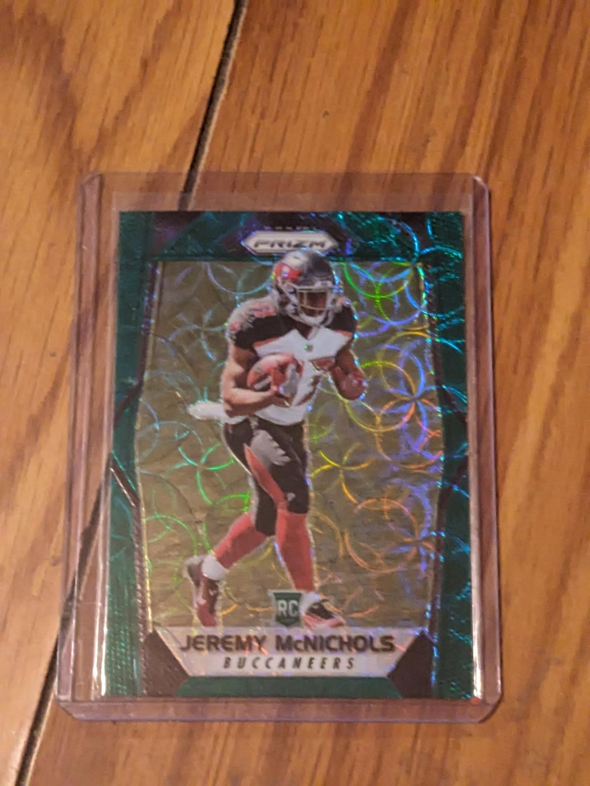 Jeremy McNichols 2017 Panini Prizm Green Scope RC Rookie 22/99 #208 Tampa Bay