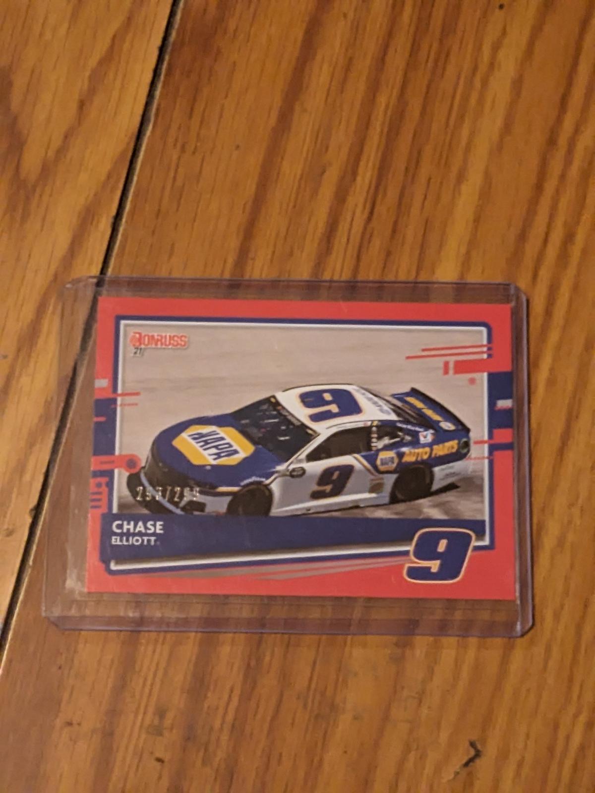 293/299 SP 2021 Panini Donruss NASCAR Cars Red Chase Elliott #120