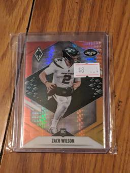 2021 Phoenix Zach Wilson #102 Fire Burst Hyper Parallel Rookie RC