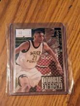 1997 Wheels Thunder Double Trouble Tim Duncan Tony Battie #DT05 Rookie RC HOF