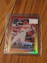 2018 Donruss Optic Harrison Bader Red/Yellow Prizm Rated Rookie