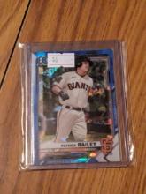 2021 BOWMAN CHROME blue cracked ice SAN FRANCISCO GIANTS PATRICK BAILEY #BCP-108