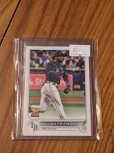 2022 Topps Series 1 Base #215 Wander Franco Tampa Bay Rays RC Rookie Card TROPHY