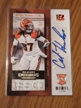 2013 Panini Contenders Cobi Hamilton #120B Short Print Rookie Ticket Auto RC