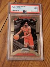 Coby White 2019 Panini Prizm Mint 9 PSA graded RC/Rookie #253