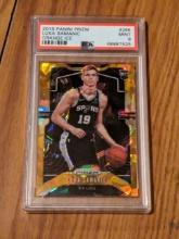 Luka Samanic 2019 Panini Prizm Mint 9 PSA graded orange ice insert