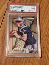 Jimmy Garoppolo 2014 Panini Prizm Mint 9 PSA graded #243 variation"facing left" RC/Rookie