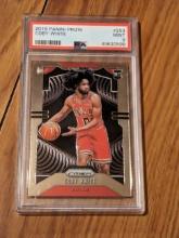 Coby White 2019 Panini Prizm Mint 9 PSA GRADED RC/Rookie