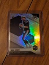 MAC JONES 2021 PANINI MOSAIC SILVER PRIZM ROOKIE CARD