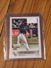 2022 Wander Franco RC Rookie Card Topps Series 1 No. 215 Tampa Bay Rays