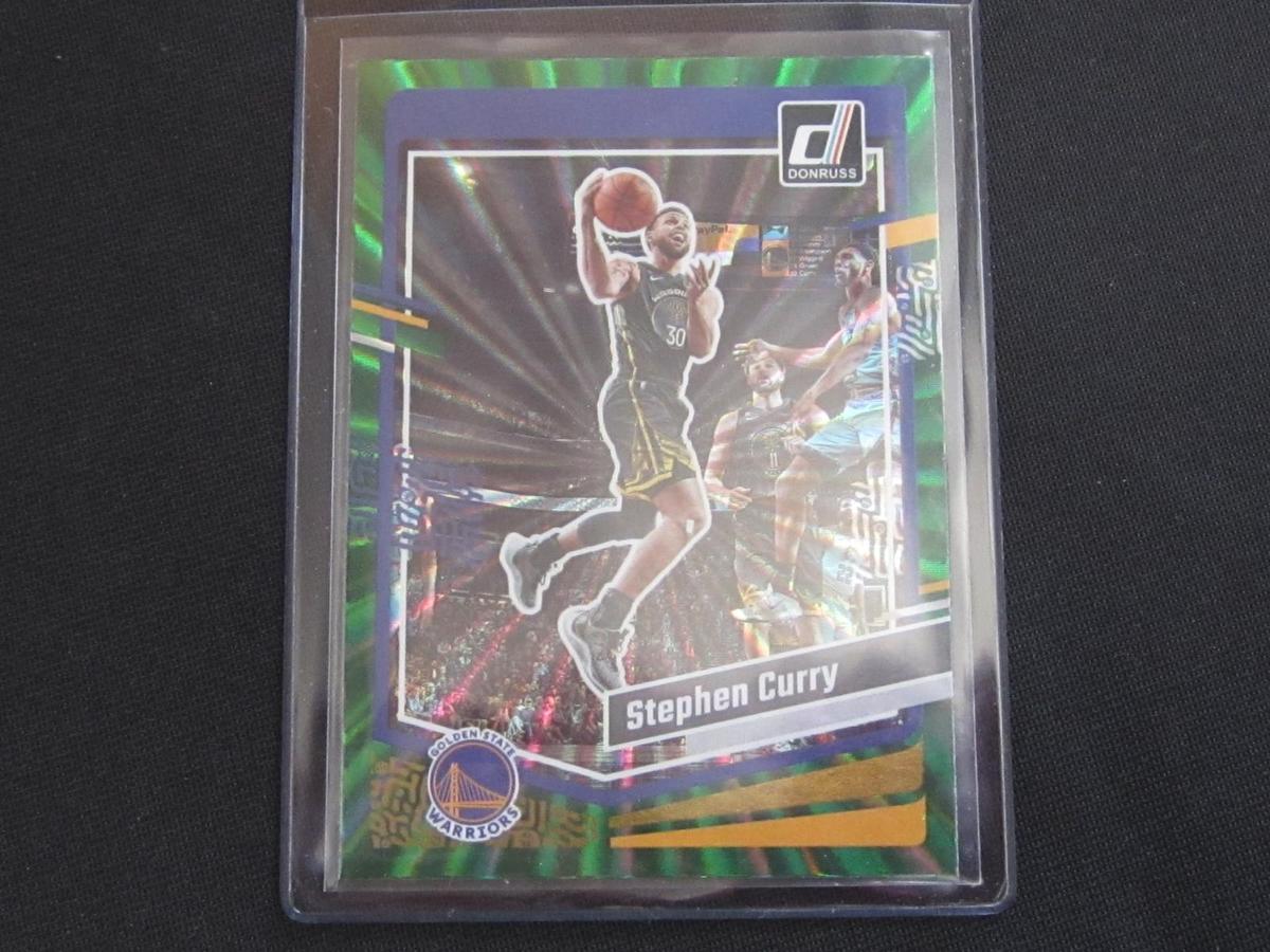 2023-24 DONRUSS STEPHEN CURRY GREEN LASER HOLO