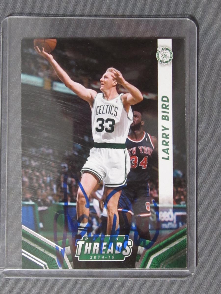 LARRY BIRD SIGNED SPORTS CARD WITH COA