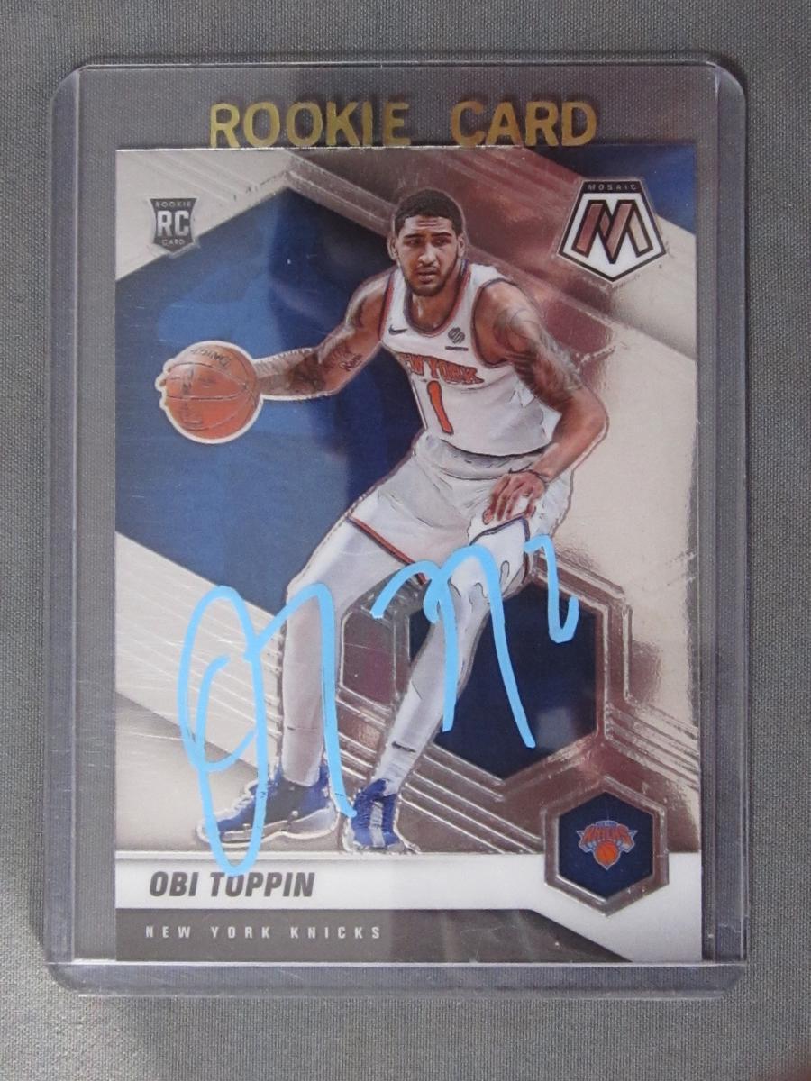 OBI TOPPIN SIGNED ROOKIE CARD WITH COA