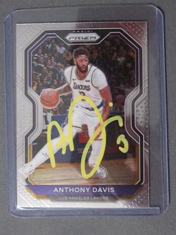 ANTHONY DAVIS SIGNED SPORTS CARD WITH COA