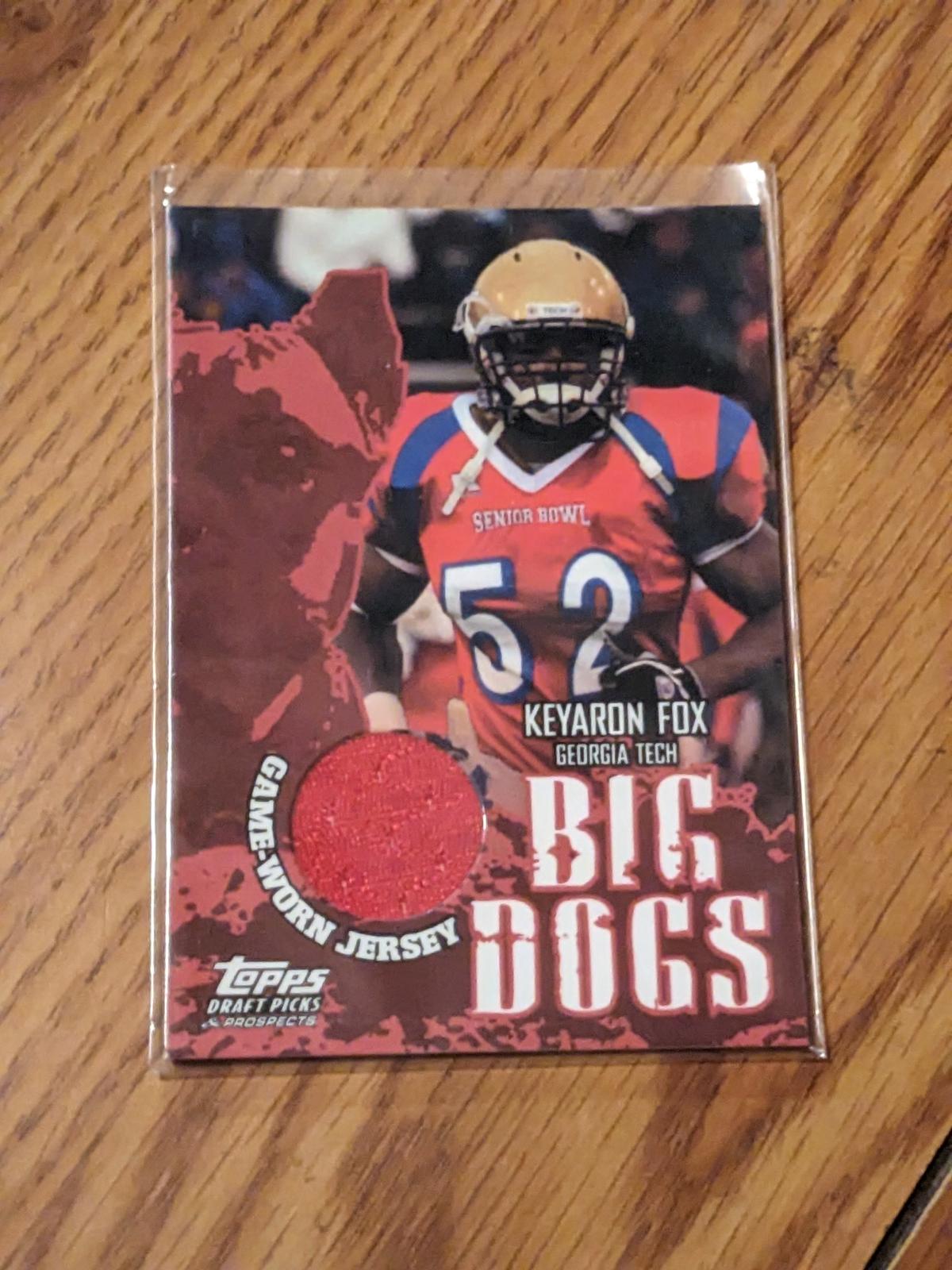 Keyaron Fox Georgia Tech 2004 Topps Draft Pick Patch BD-KF