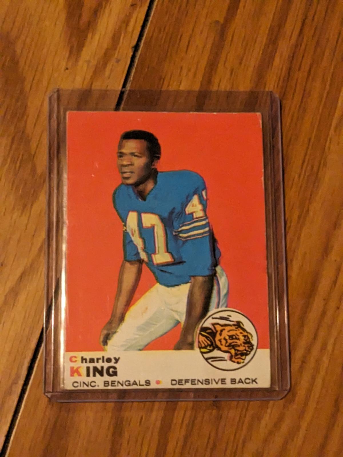 1969 Topps #79 Charley King Rookie Cincinnati Bengals NFL Vintage Football Card